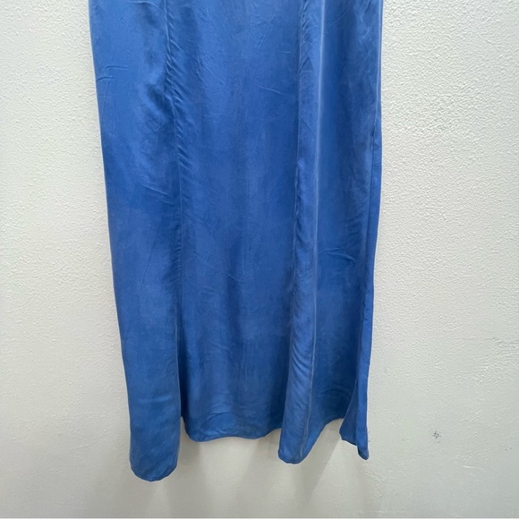 New Frontier Clothing Co Vintage Blue Maxi Skirt Size Medium - Picture 3 of 8